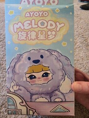 AYOYO Melody Plush Box - Lavender Character Artwork, Yellow Card. New